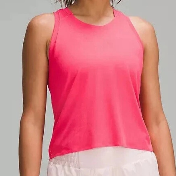 Lululemon Fast and Free Race Length Tank Top, Color Lip Gloss, Size 4 - Picture 1 of 6